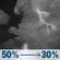Tonight: A chance of showers and thunderstorms before 11pm, then a chance of showers and thunderstorms between 11pm and 1am. Mostly cloudy, with a low around 72. Heat index values as high as 102. West wind 1 to 9 mph. Chance of precipitation is 50%. New rainfall amounts between a tenth and quarter of an inch possible. Tonight: Chance Showers And Thunderstorms